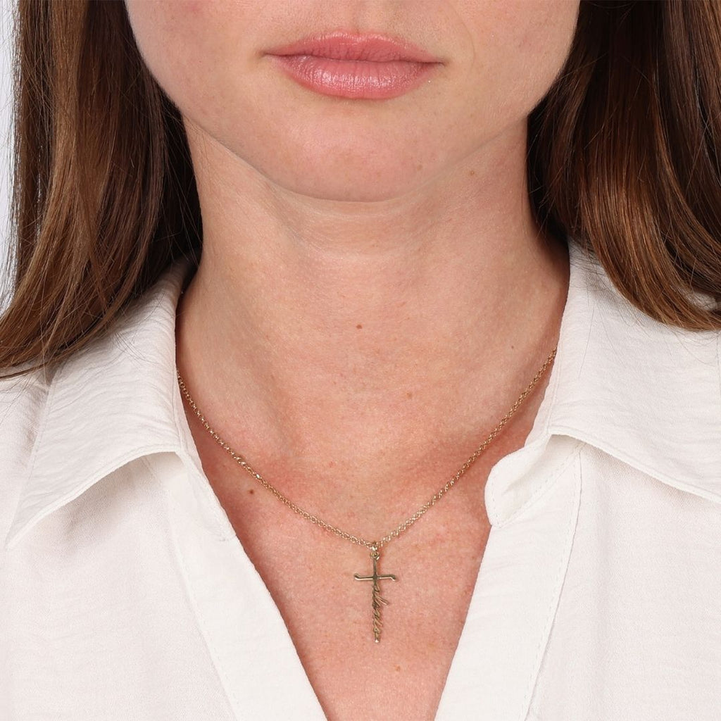 Personalized Cross Necklace