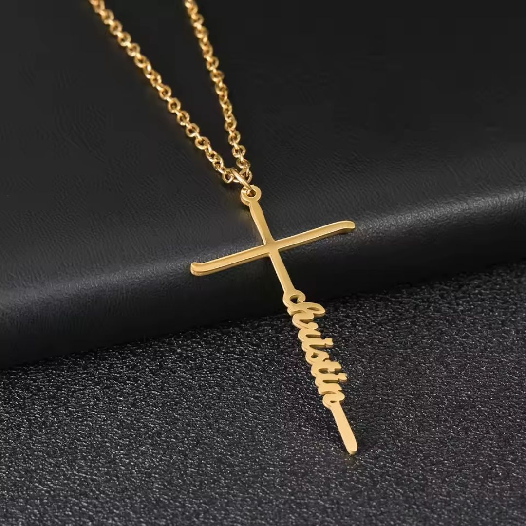 Personalized Cross Necklace