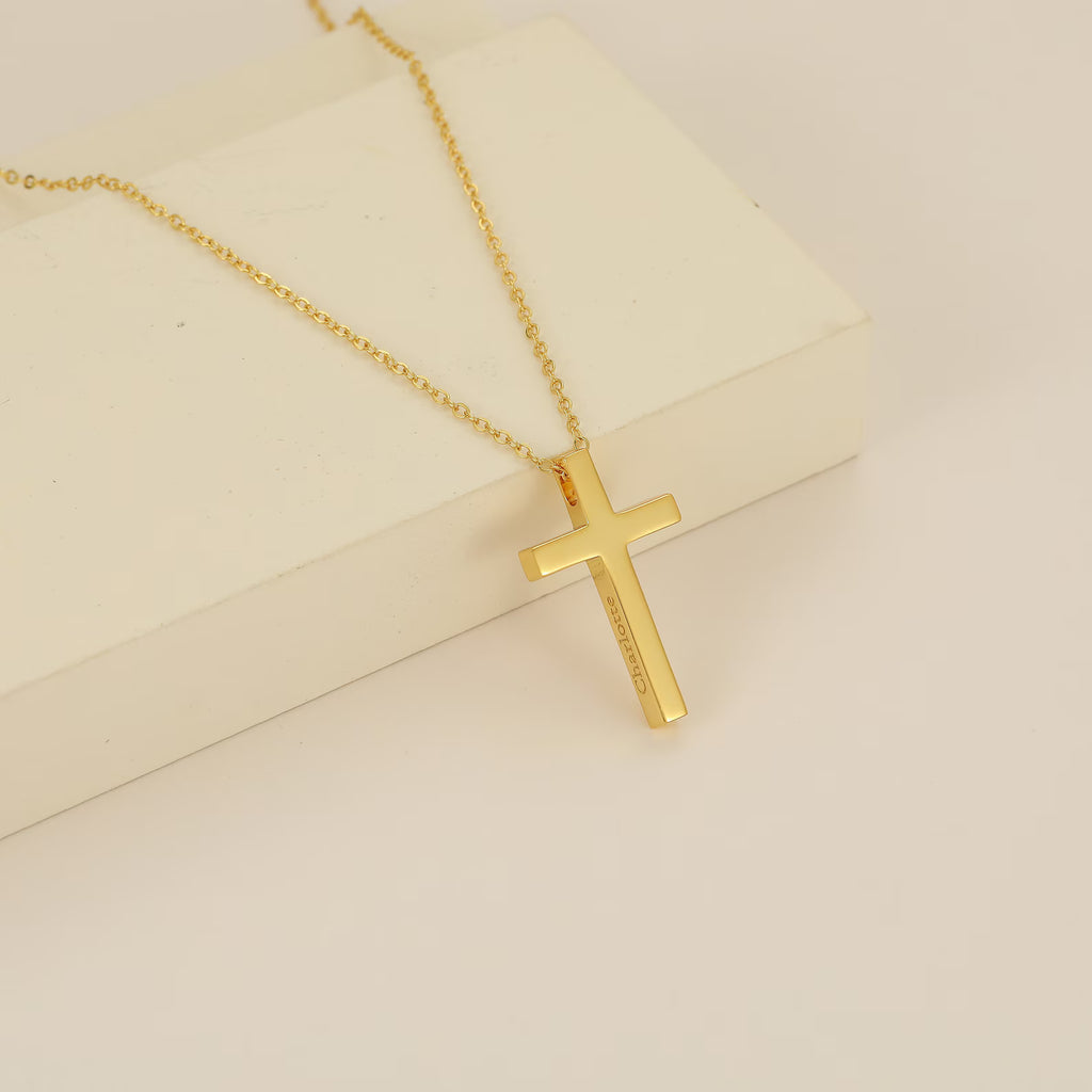 Engravable Cross Pendant