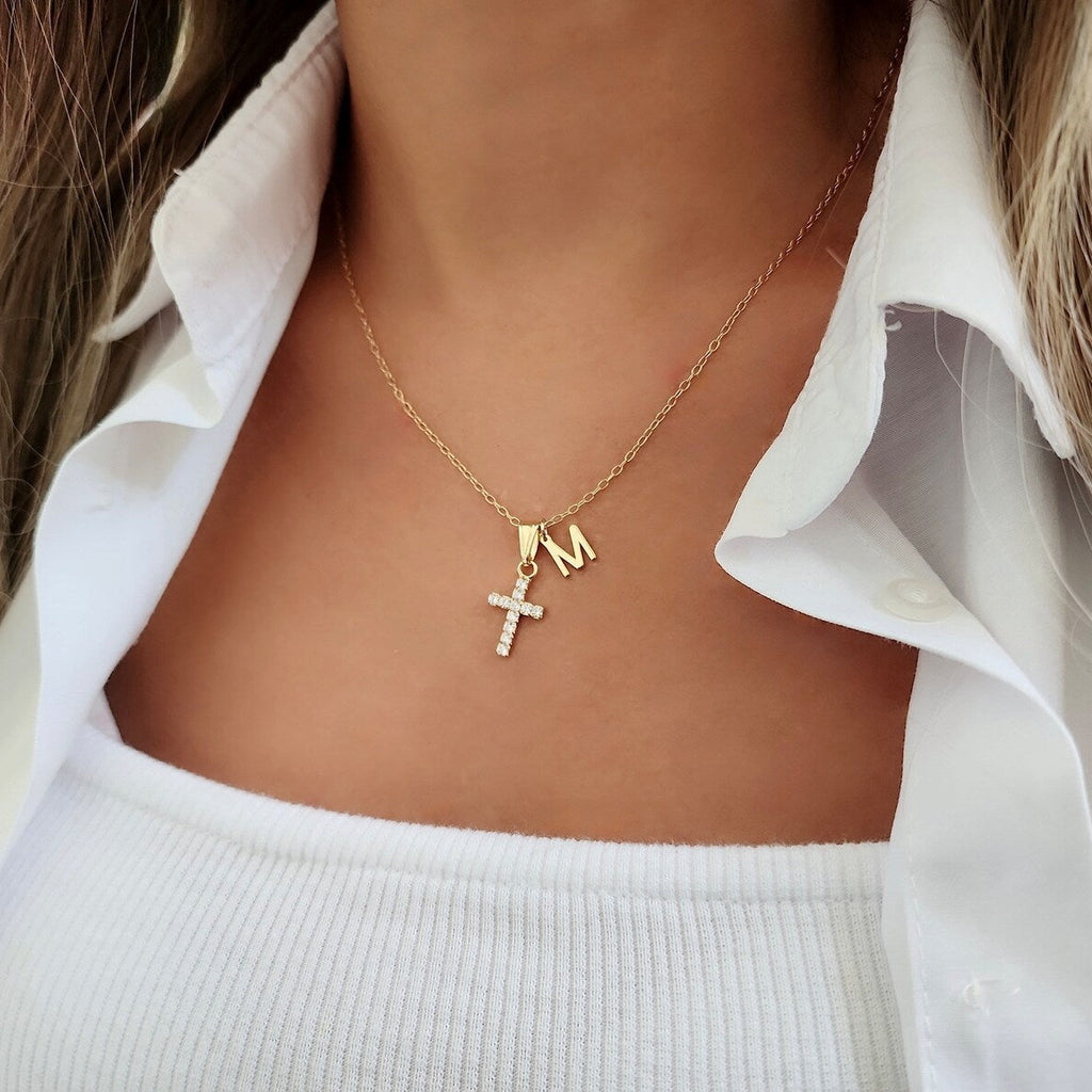 Personalized Cross Necklace