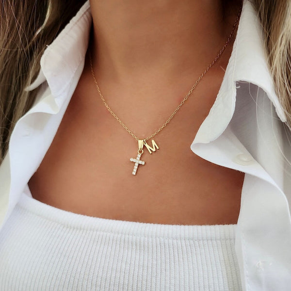 Personalized Cross Necklace