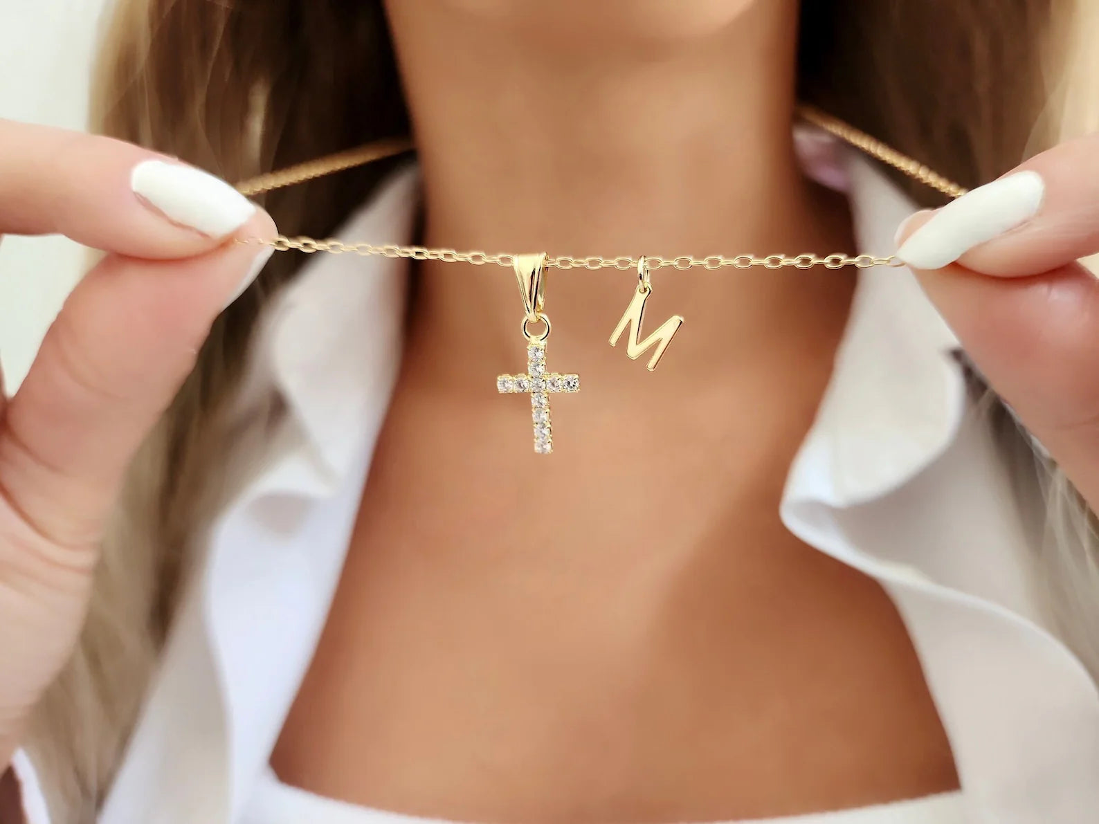 Personalized Cross Necklace